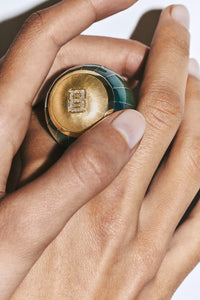 Marie Lichtenberg Staging Pendant Magic 8 Ball Green