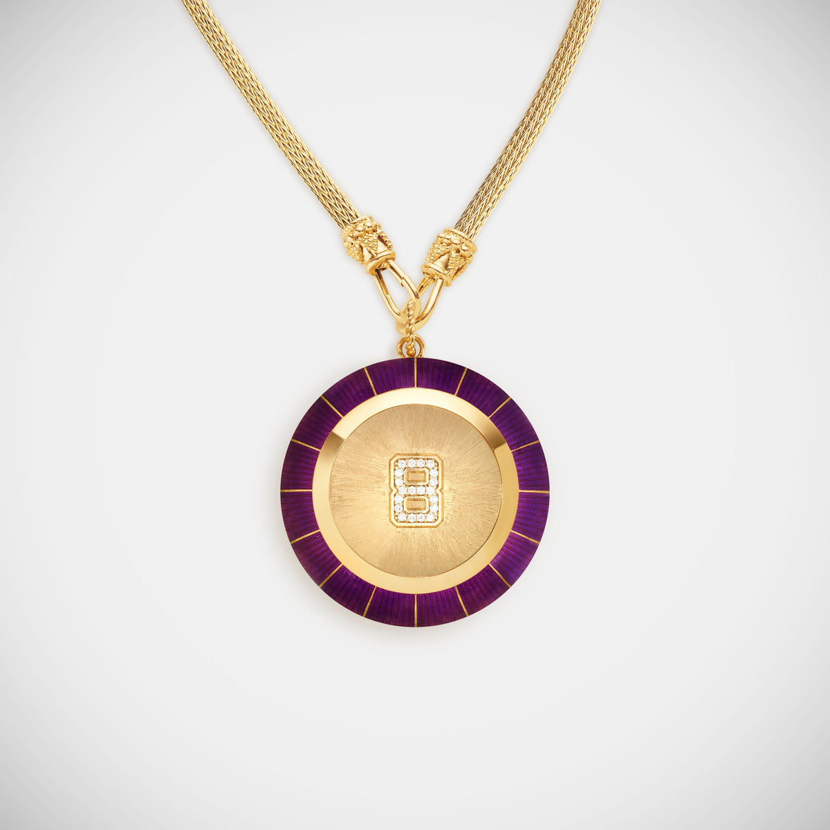 Marie Lichtenberg Staging Pendant Magic 8 Ball Purple
