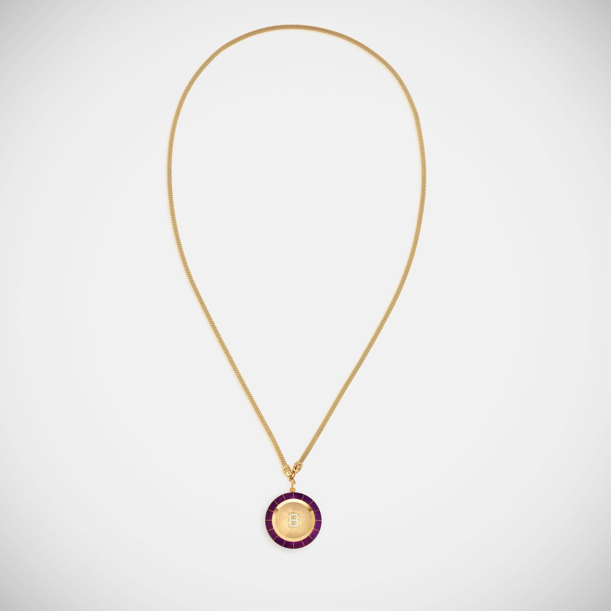 Marie Lichtenberg Staging Pendant Magic 8 Ball Purple