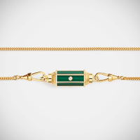 Marie Lichtenberg Staging Baby locket Malachite baby locket Necklace