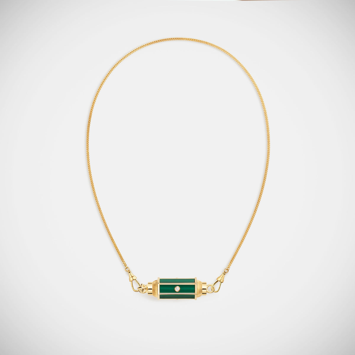 Marie Lichtenberg Staging Baby locket Malachite baby locket Necklace