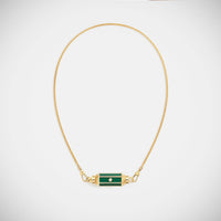 Marie Lichtenberg Staging Baby locket Malachite baby locket Necklace