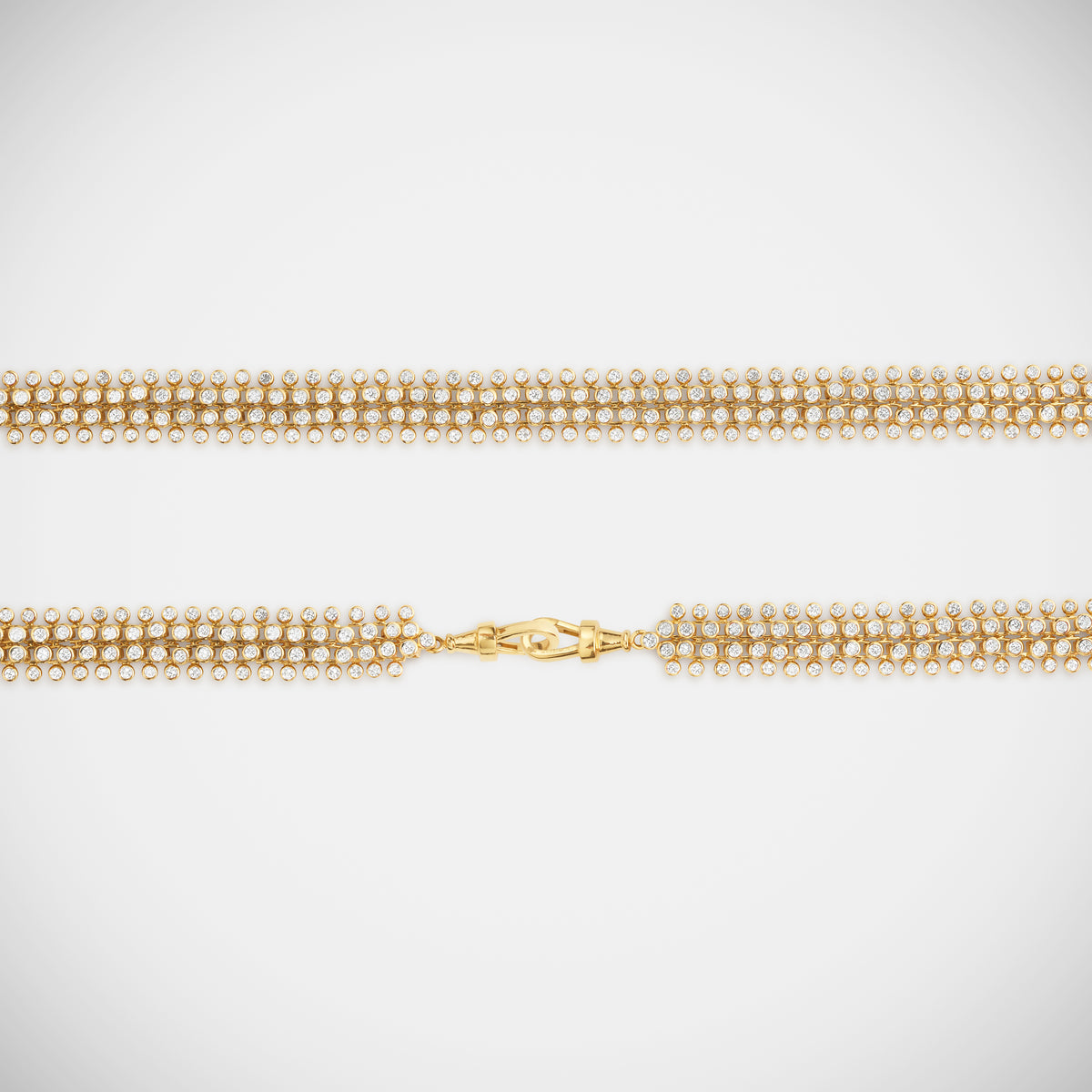 Marie Lichtenberg Staging Chain Mesh Diamond Rivière 37cm
