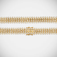 Marie Lichtenberg Staging Chain Mesh Diamonds Bracelet 16cm