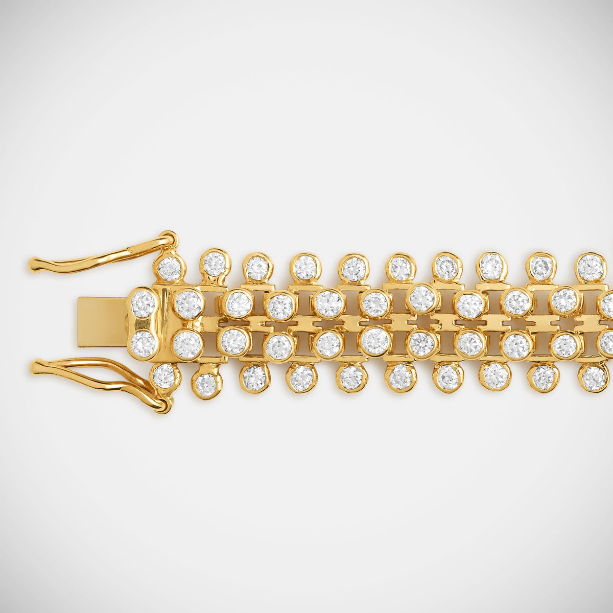Marie Lichtenberg Staging Chain Mesh Diamonds Bracelet 16cm