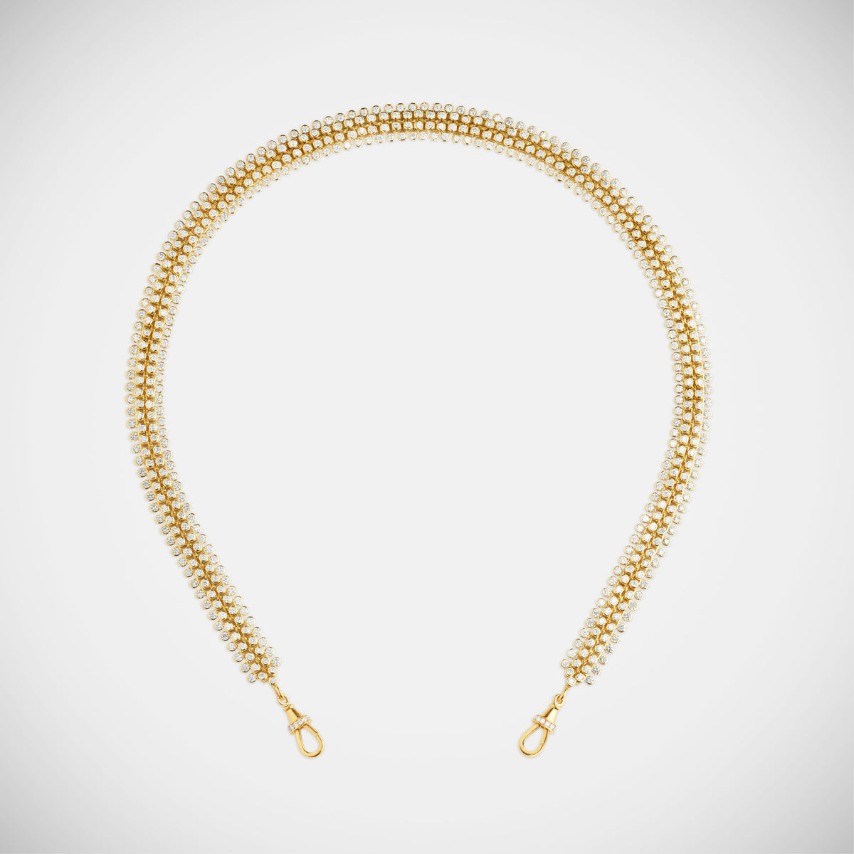 Marie Lichtenberg Staging Chain Mesh Diamonds Rivière 37cm