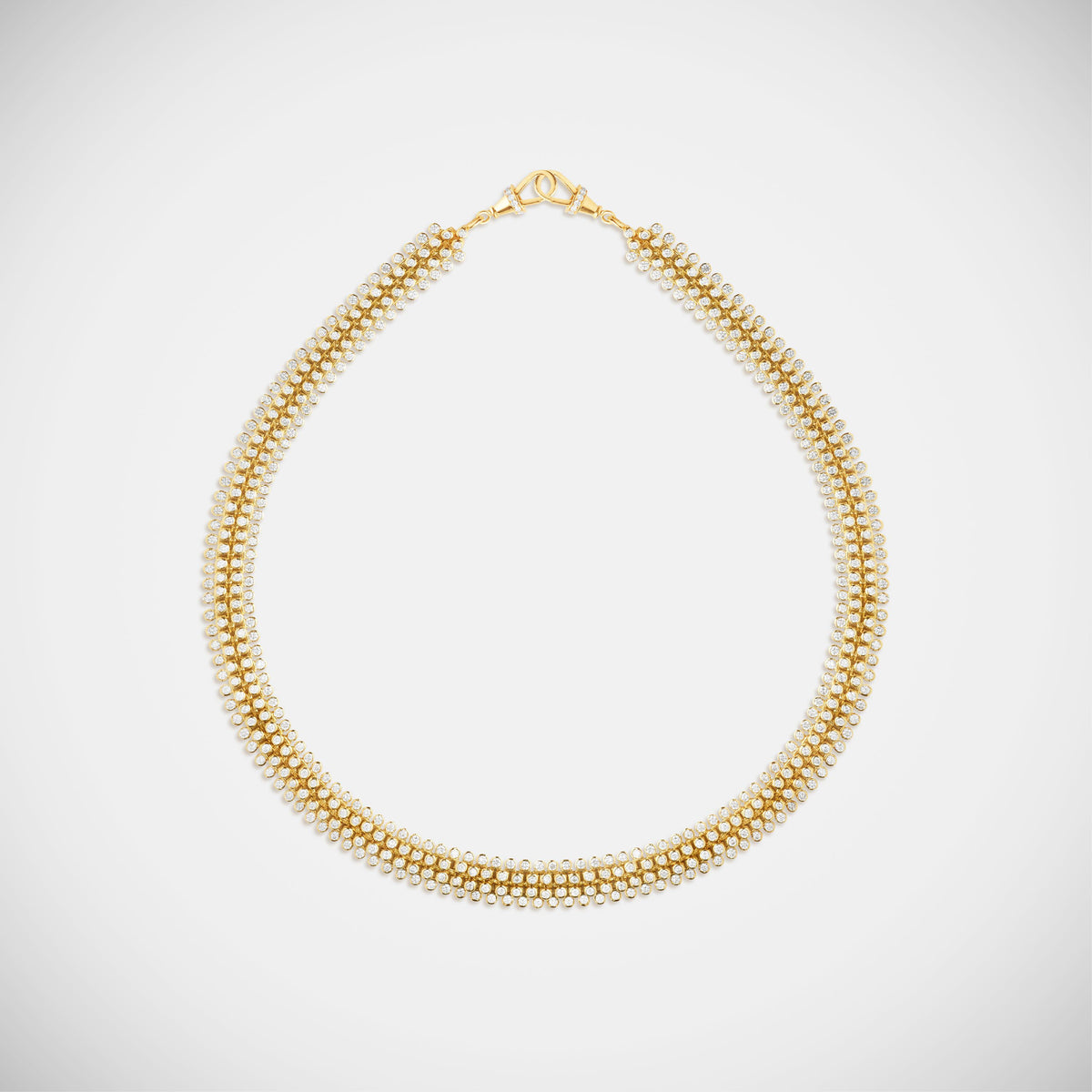 Marie Lichtenberg Staging Chain Mesh Diamonds Rivière 37cm