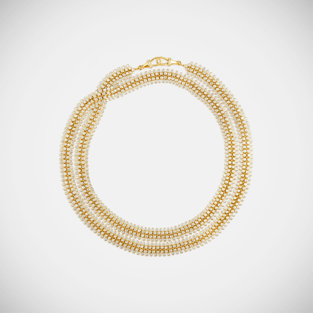 Marie Lichtenberg Staging Chain Mesh Diamonds Rivière 73cm