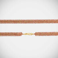 Marie Lichtenberg Staging Chain Mesh Ruby Rivière 73cm