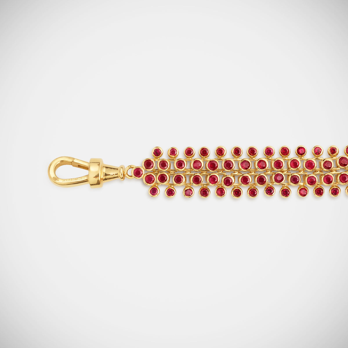 Marie Lichtenberg Staging Chain Mesh Ruby Rivière 73cm