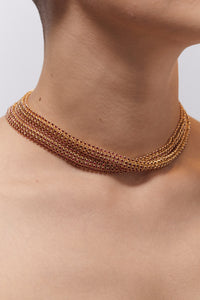 Marie Lichtenberg Staging Chain Mesh Ruby Rivière 73cm