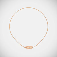 Marie Lichtenberg Staging Baby locket Micro coco diamonds rose gold locket necklace