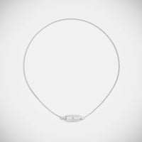 Marie Lichtenberg Staging Baby locket Micro coco diamonds white gold locket necklace