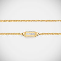 Marie Lichtenberg Staging Baby locket Micro coco Paved Diamonds locket necklace