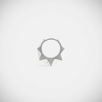 Marie Lichtenberg Staging Earring NYC Diamond White Earring small