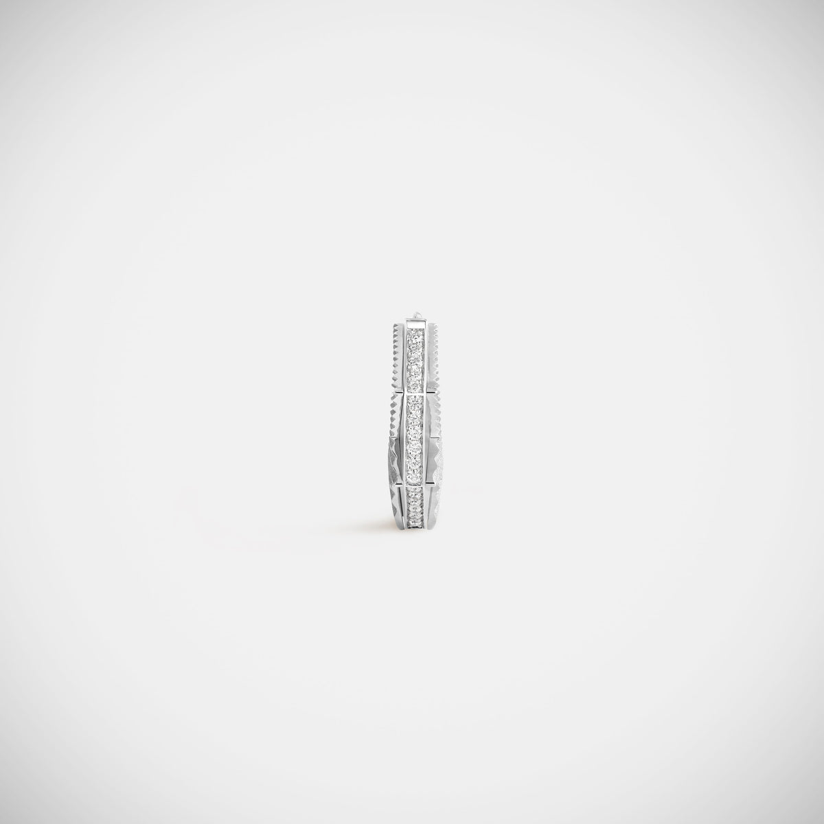 Marie Lichtenberg Staging Earring NYC Diamond White Earring small