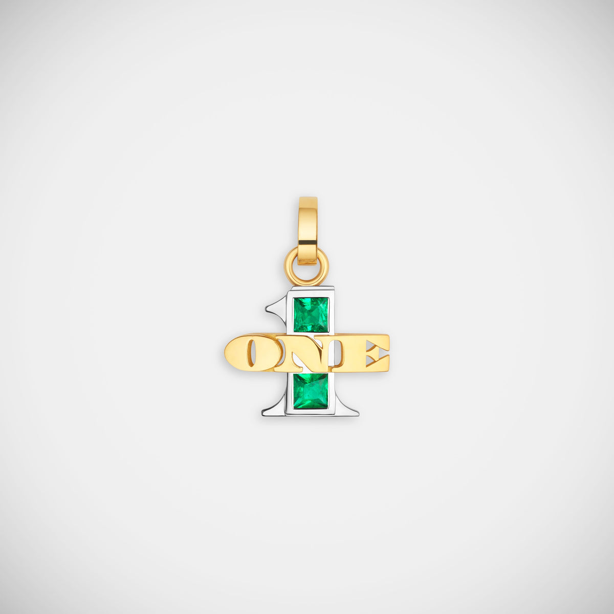 Marie Lichtenberg Staging Pendant One Emerald Pendant