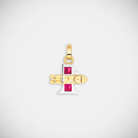Marie Lichtenberg Staging Pendant One Ruby Pendant