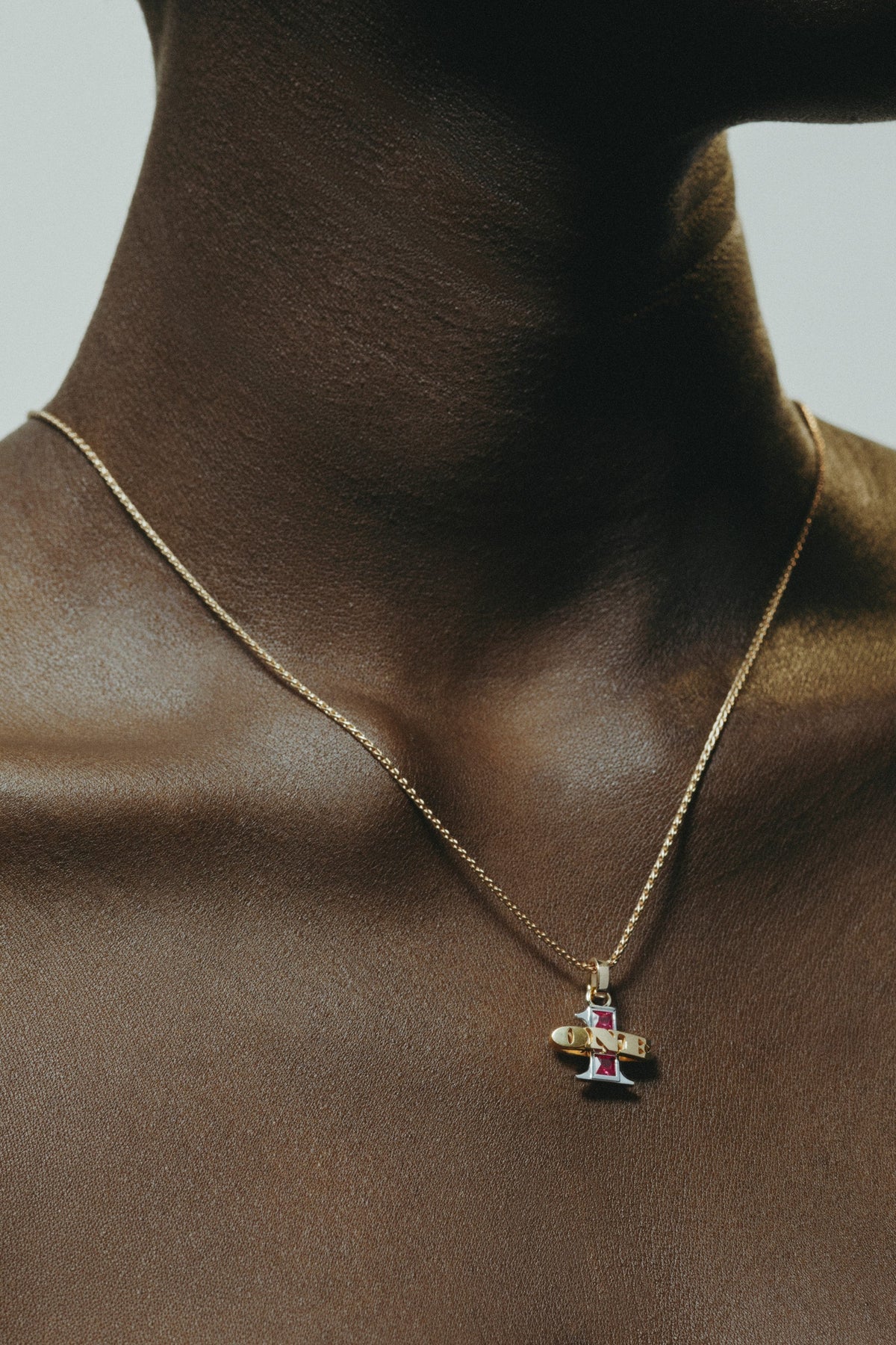 Marie Lichtenberg Staging Pendant One Ruby Pendant