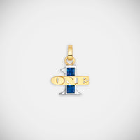 Marie Lichtenberg Staging Pendant One Sapphire Pendant