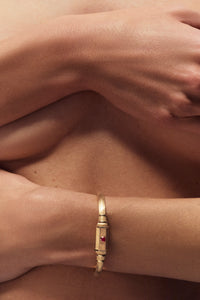 Marie Lichtenberg Staging Bracelet Ruby Baby Locket Bracelet