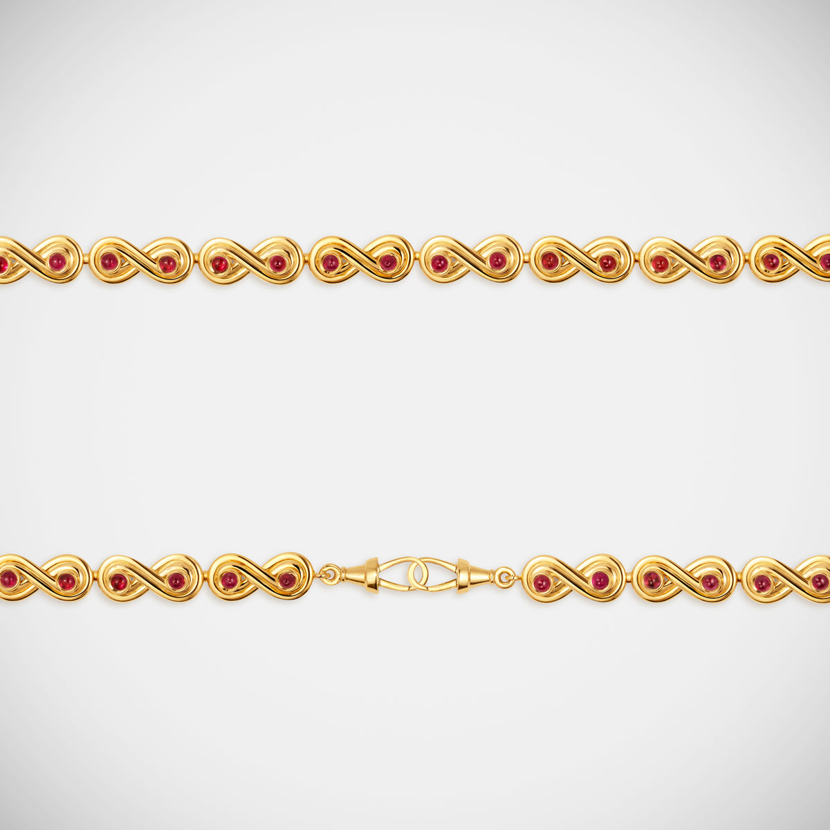 Marie Lichtenberg Staging Chain Ruby Forever Chain 43cm