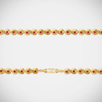 Marie Lichtenberg Staging Chain Ruby Forever Chain 43cm