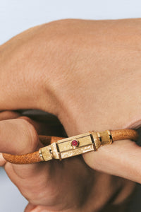 Marie Lichtenberg Staging Bracelet Ruby Lasso Baby Locket Bracelet